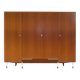 Large vintage 4-door mid century modern Italian style design wardrobe, 1960