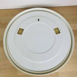 Space age mirror with white rim from the 70s