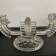 Art deco chandelier in molded glass