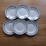 6 flat plates in iron earth Moulin des Loups model Pasteur