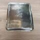 Silver metal tray