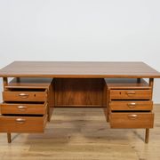 Mid-century freestanding teak desk by Kai Kristiansen for Feldballes Møbelfabrik, 1960s