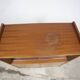 1960 Scandinavian secretary with teak compass feet and pastel yellow top