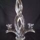 Candle holder 2 crystal arms
