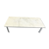 Vintage white marble coffee table, 1960s
