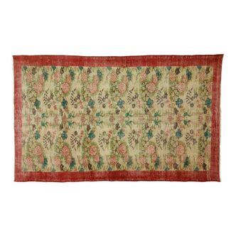 Anatolian handmade vintage rug 264 cm x 167 cm