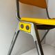 Vintage yellow metal chair Don Albinson for Knoll