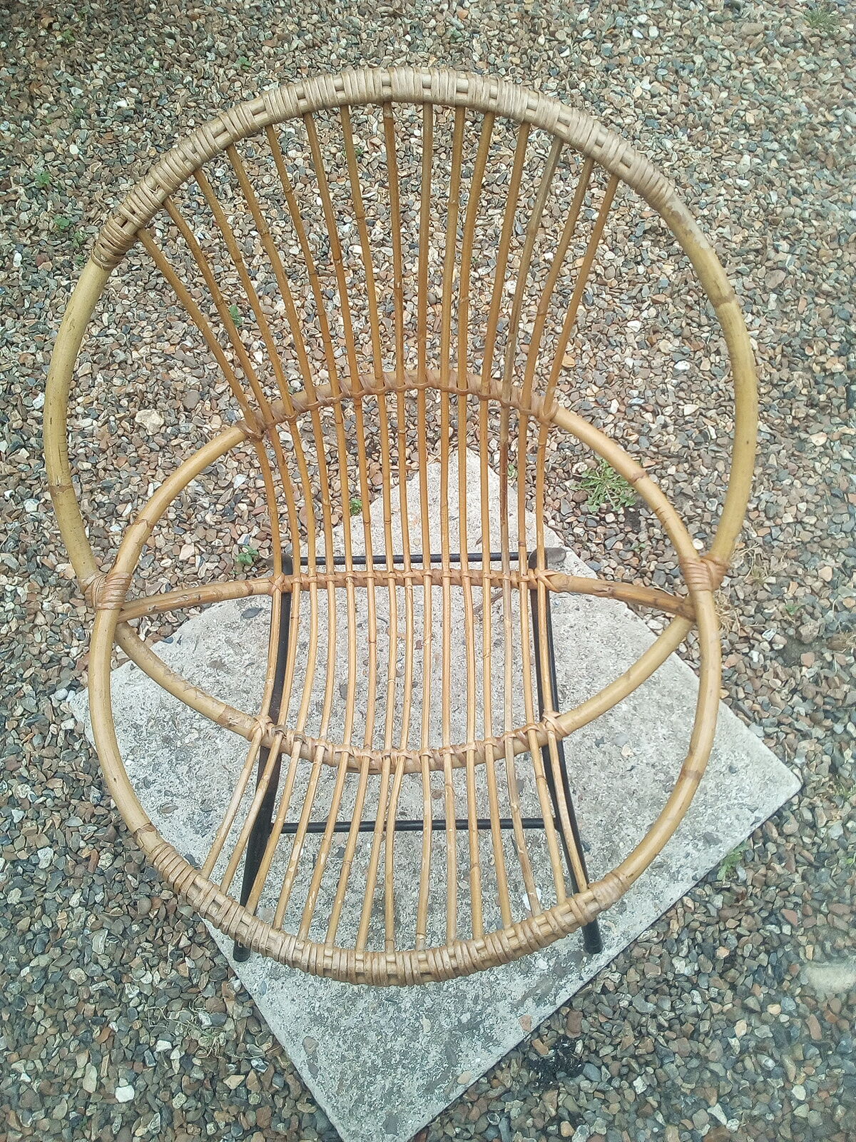 Armchair shell rattan