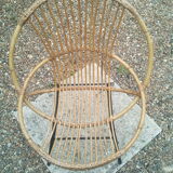 Armchair shell rattan