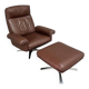 De Sede DS31 lounge chair with ottoman, Switzerland 1970s