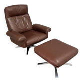 De Sede DS31 lounge chair with ottoman, Switzerland 1970s