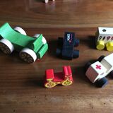 41 coloured wooden blocks for construction