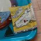Vintage tray 60's S fiberglass, regatta Saint Tropez, Sainte Maxime