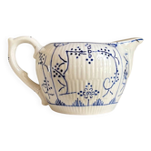 Boch La Louvière milk jug in blue glazed earthenware, "Copenhagen" service - 1920s-30s