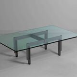 'Florian' coffee table in steel by Carlo Scarpa