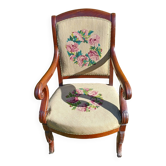 Fauteuil cabriolet d'époque Restauration / XIXe siècle