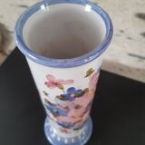 Vase vintage peint main signé