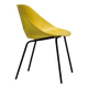 Rare yellow fibreglass tulip chair by Pierre Guariche for Steiner, 1950s.