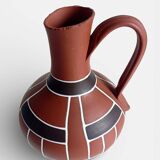 Mid-Century Modern Terracotta Pitcher by AKRU, West Germany, 1950s