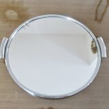 Chrome-plated brass mirror tray, 1950s