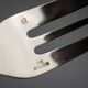 Christofle – 12 Spatours dessert forks in silver-plated metal, with case.