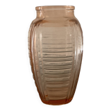 Art Deco molded glass vase