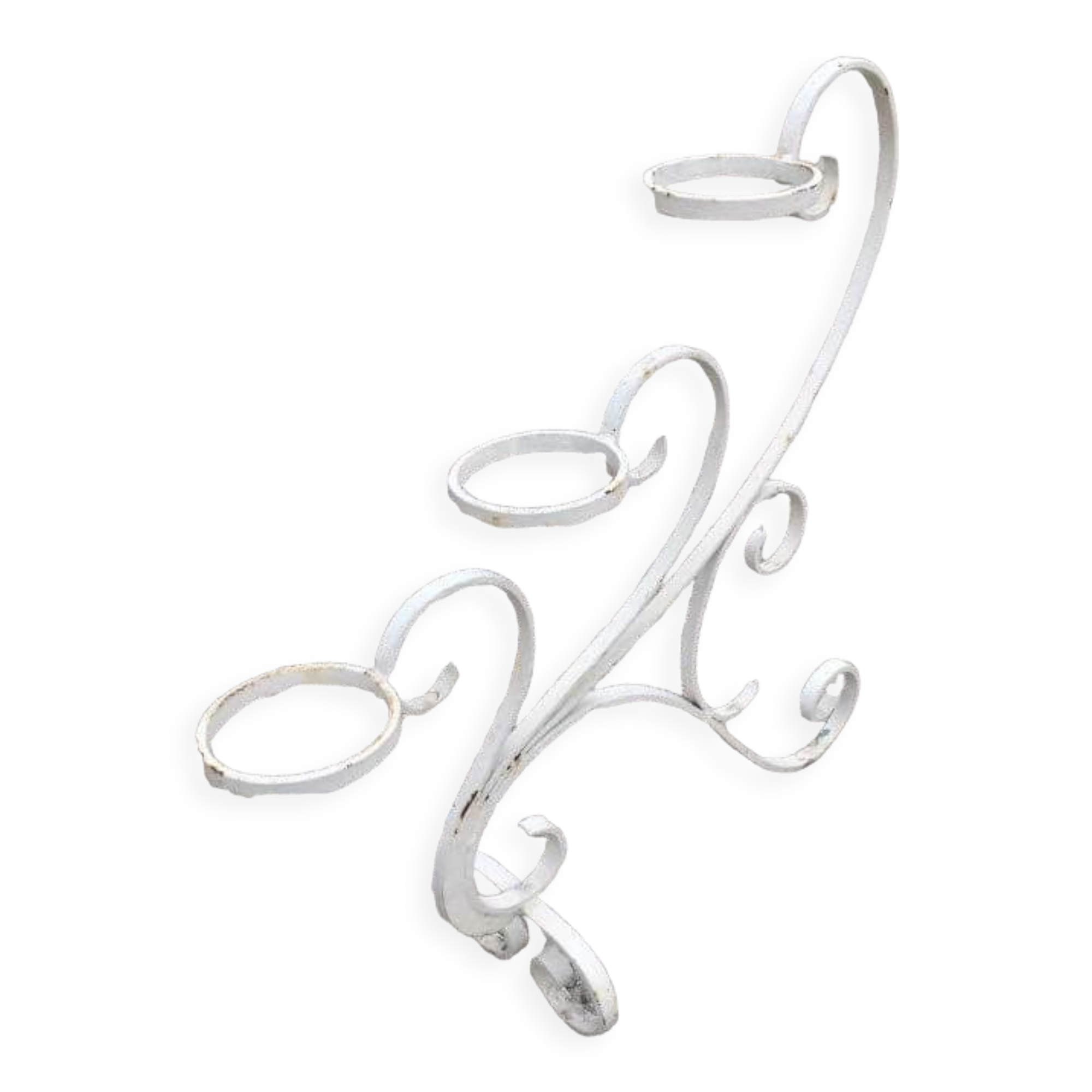 Wrought iron plant holder