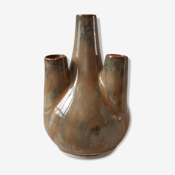 Vase soliflore en céramique / grès années 60-70