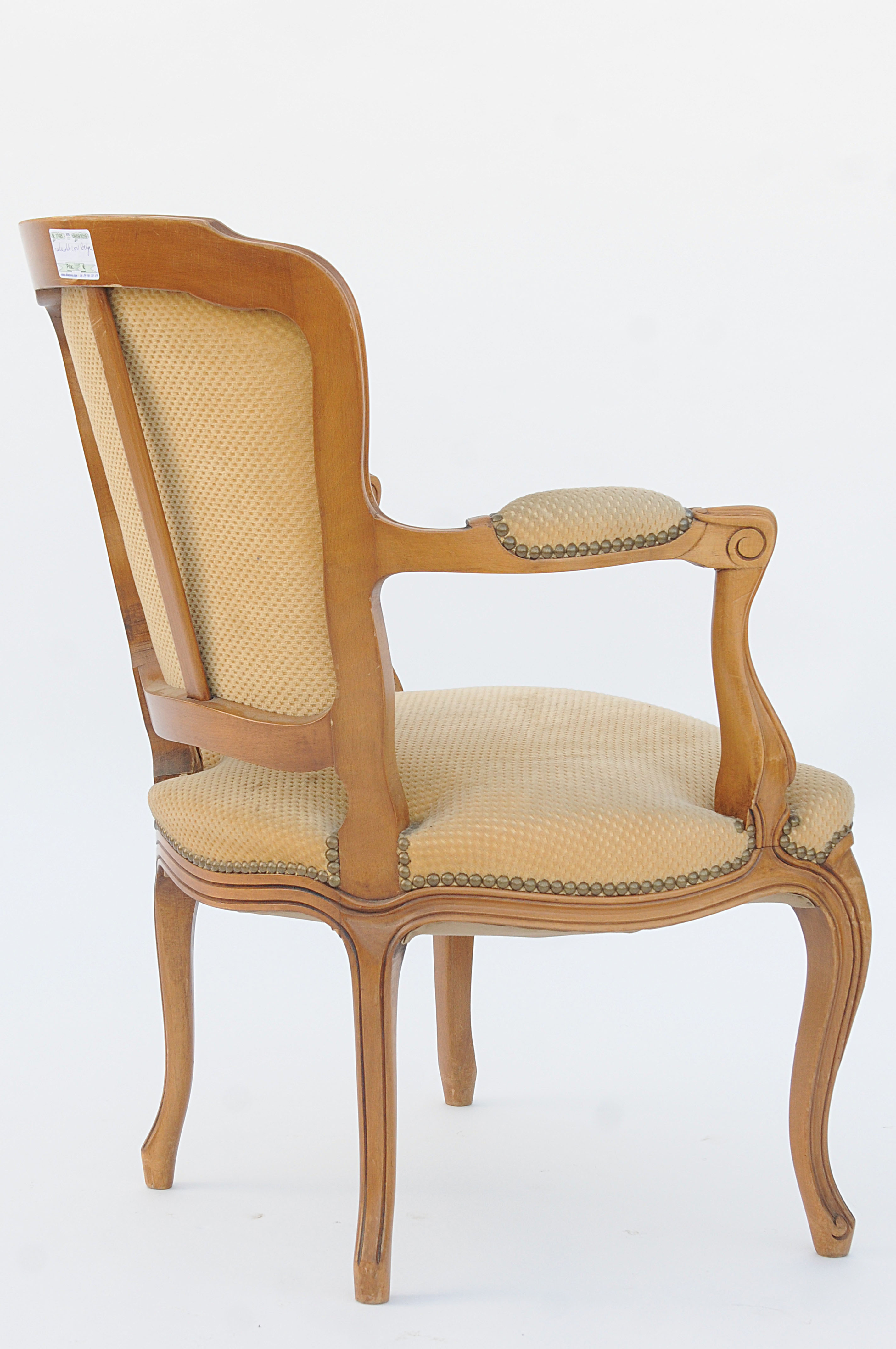 Fauteuil cabriolet de style Louis XV