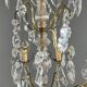 Bronze and crystal chandelier with pendants, Louis XV style, 20th century.