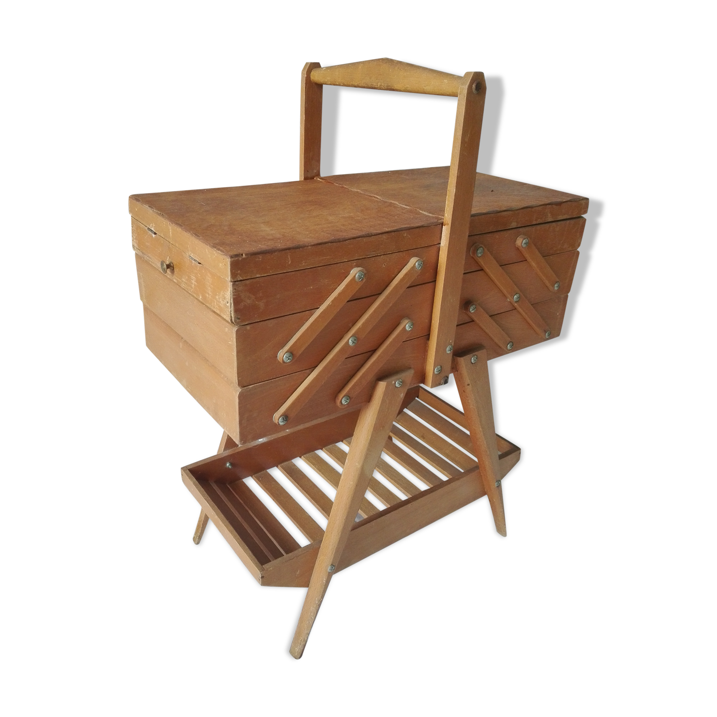 Vintage sewing basket