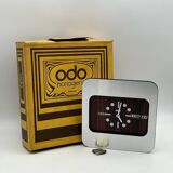 Space age clock calendar by odo france, 70s