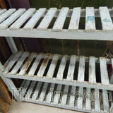 Old Turquoise storage shelf 108x31x108cm shabby chic India