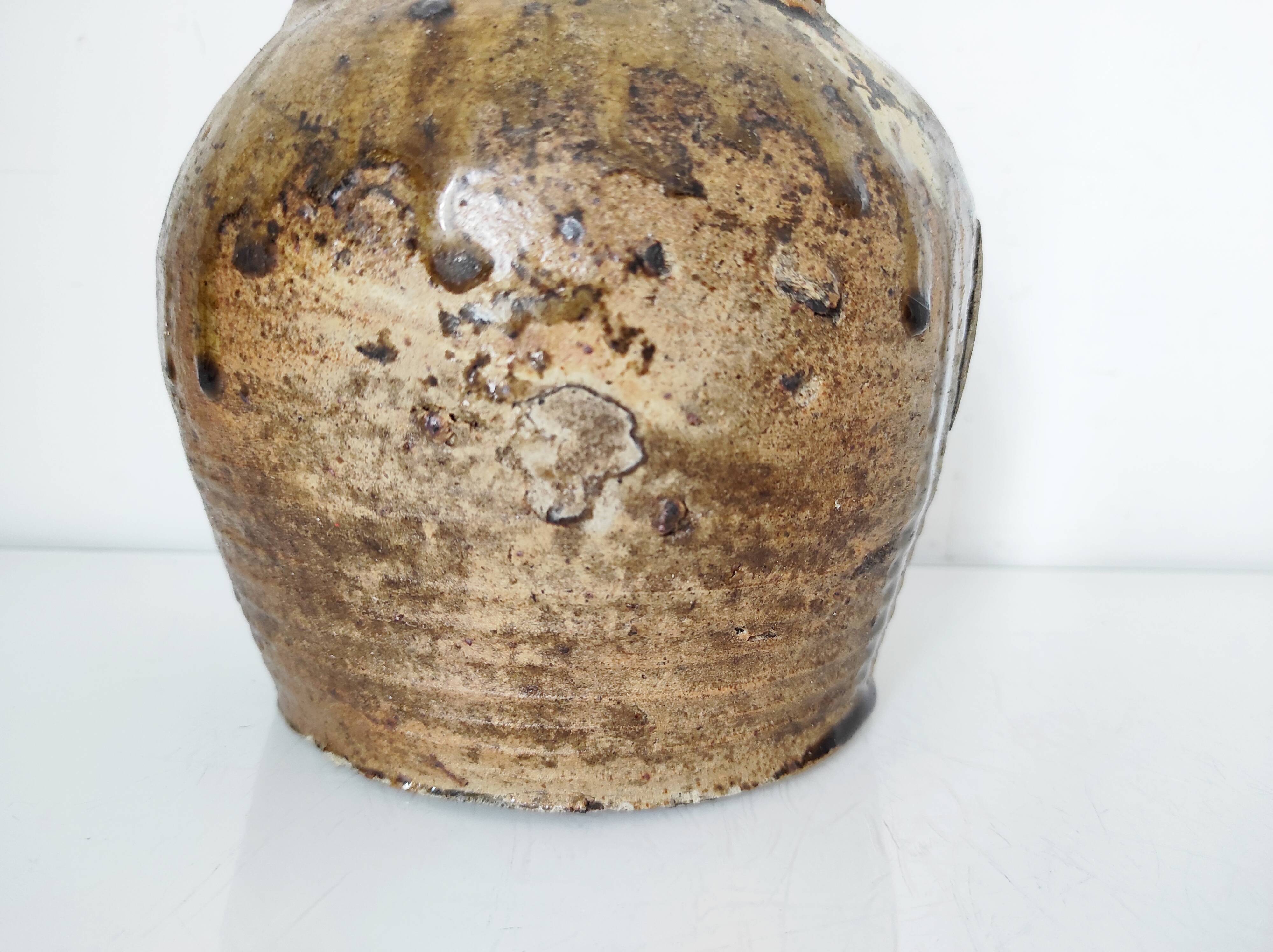 19th century ceramic oil jug