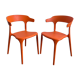 Chaises design orange