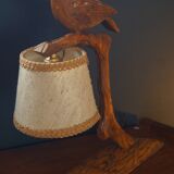 Wooden bird lamp 1940
