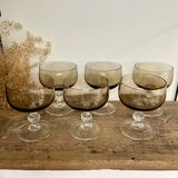 6 luminarc smoked cups