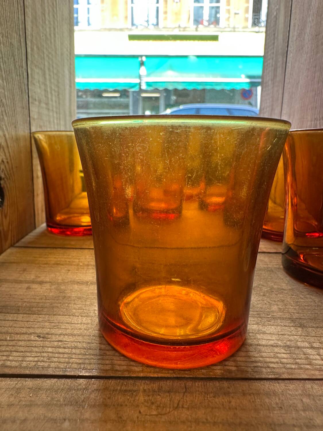 Amber Duralex glasses