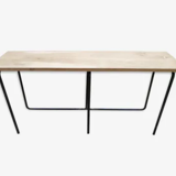 Banc métal et chêne pièce unique designer