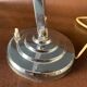 Old Art Deco desk lamp, in chrome metal-1950