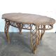 Table basse en rotin