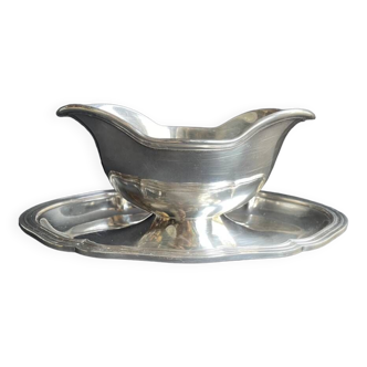 Christofle silver metal sauce boat