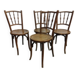 Set of 4 bistro chairs early 20th century