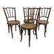 Set of 4 bistro chairs early 20th century