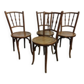 Set of 4 bistro chairs early 20th century