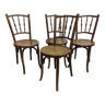 Set de 4 chaises bistrot début XXème