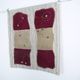 Wine Color Vintage Textile Wall Hanging, Handwoven Tapestry, 106x116 Cm