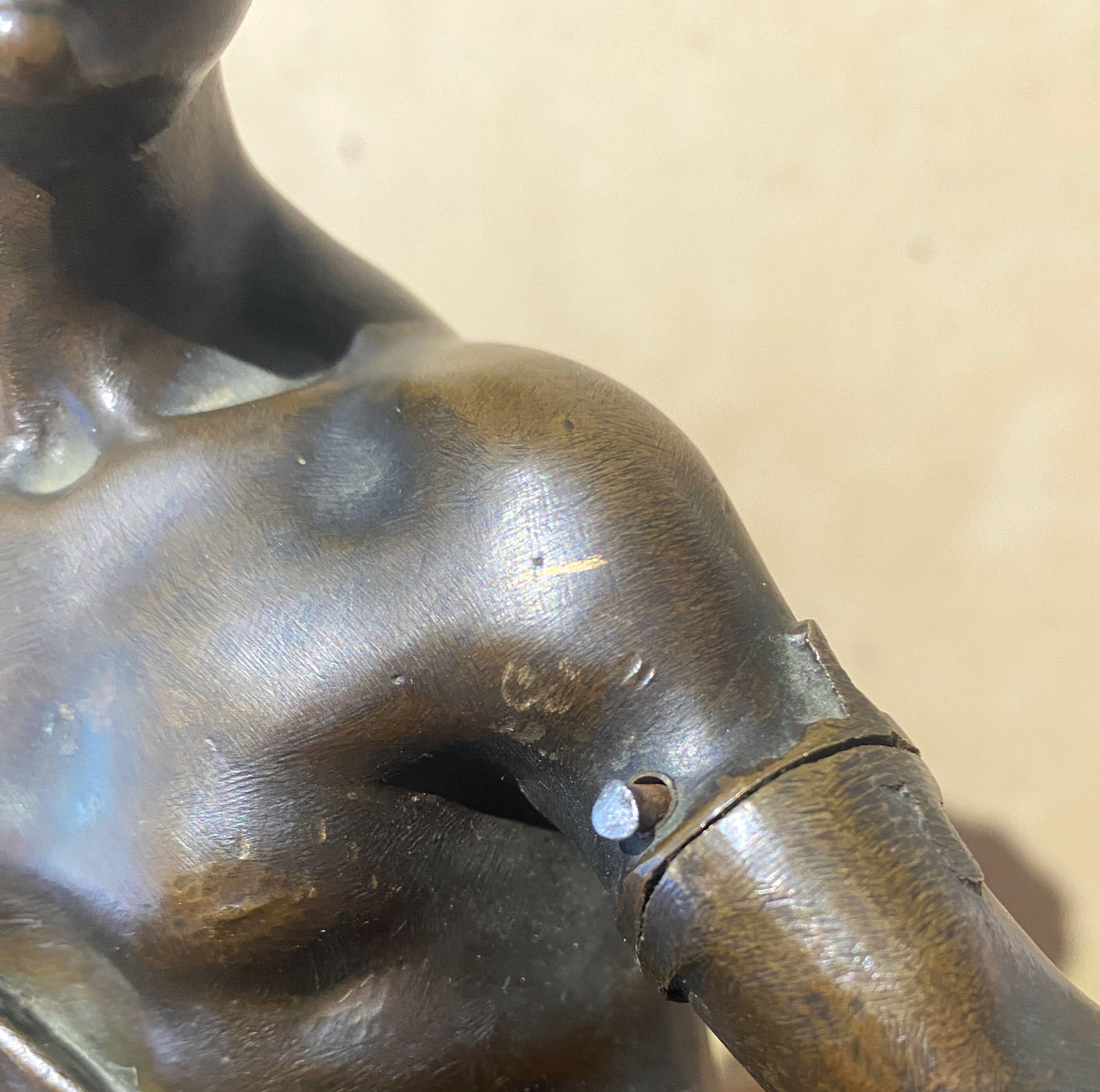 Bronze ancient allegory of the "Arts" sculpture