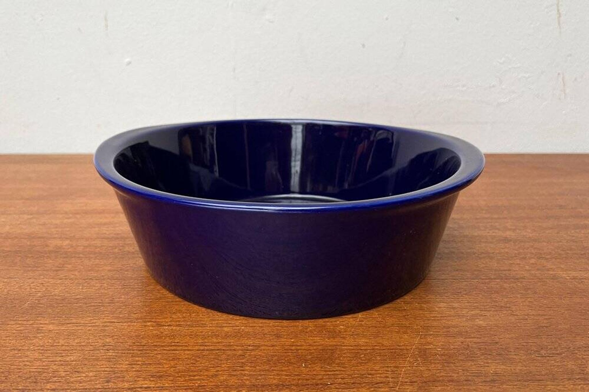 Dark blue ceramic vintage German bowl Lukull by Schönwald