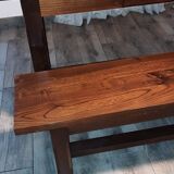 Farm table with bench